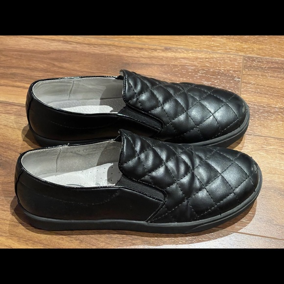 Boys black leather dress loafer shoes size 36 (size 4 US Youth) Browns Store - Picture 1 of 6